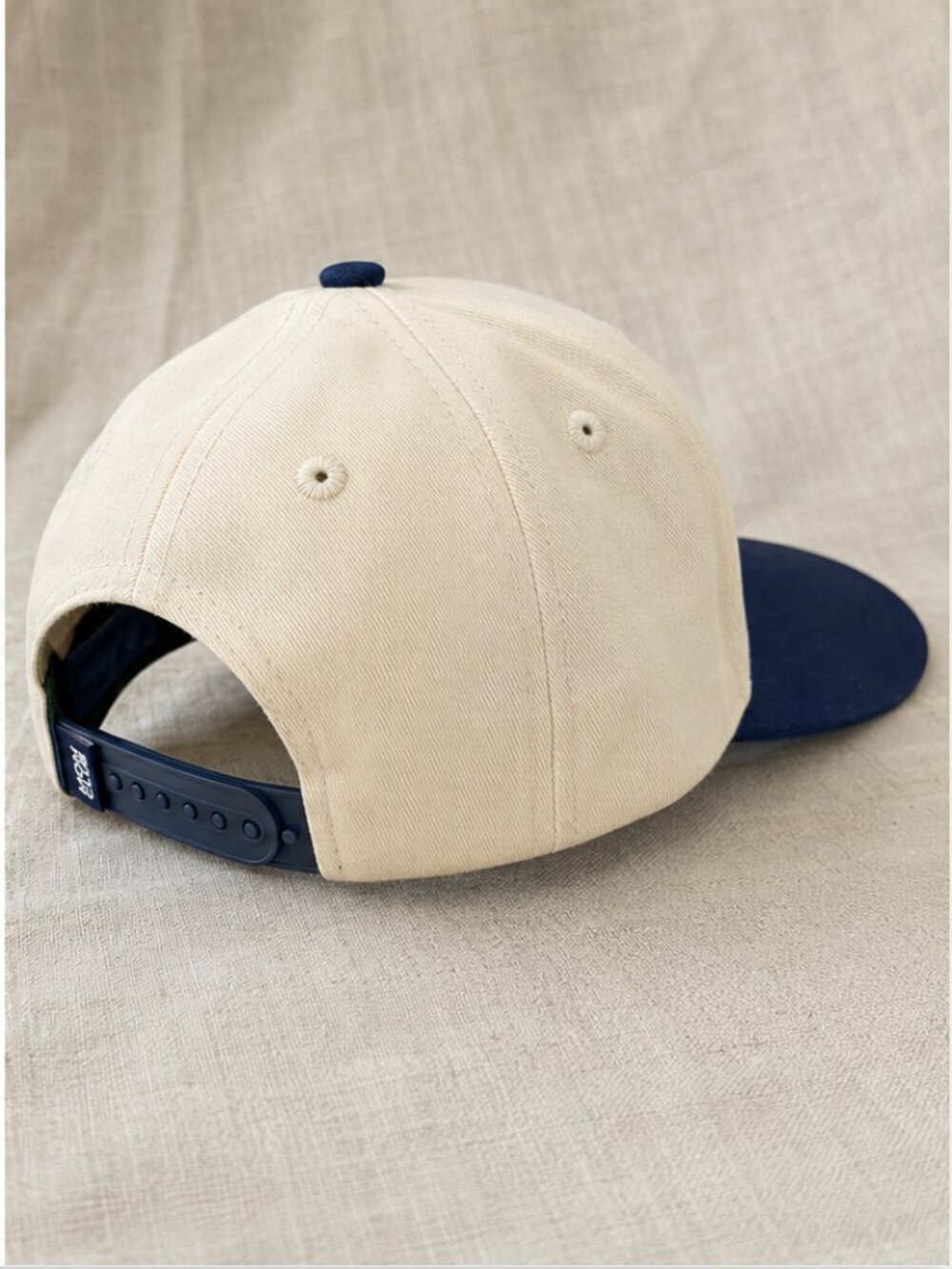 NWT Slyfox Threads Mom Club Department Trucker Hat Navy Tan Adjustable Snapback - Picture 2 of 10